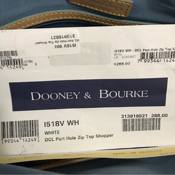 Disney Cruise Line Dooney & Bourke port hole Zip Top shopper Tote Bag - Picture 6 of 13